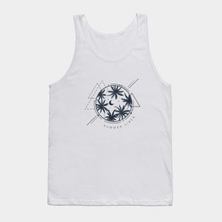 Palms And The Moon. Summer Vibes. Geometric Style Tank Top